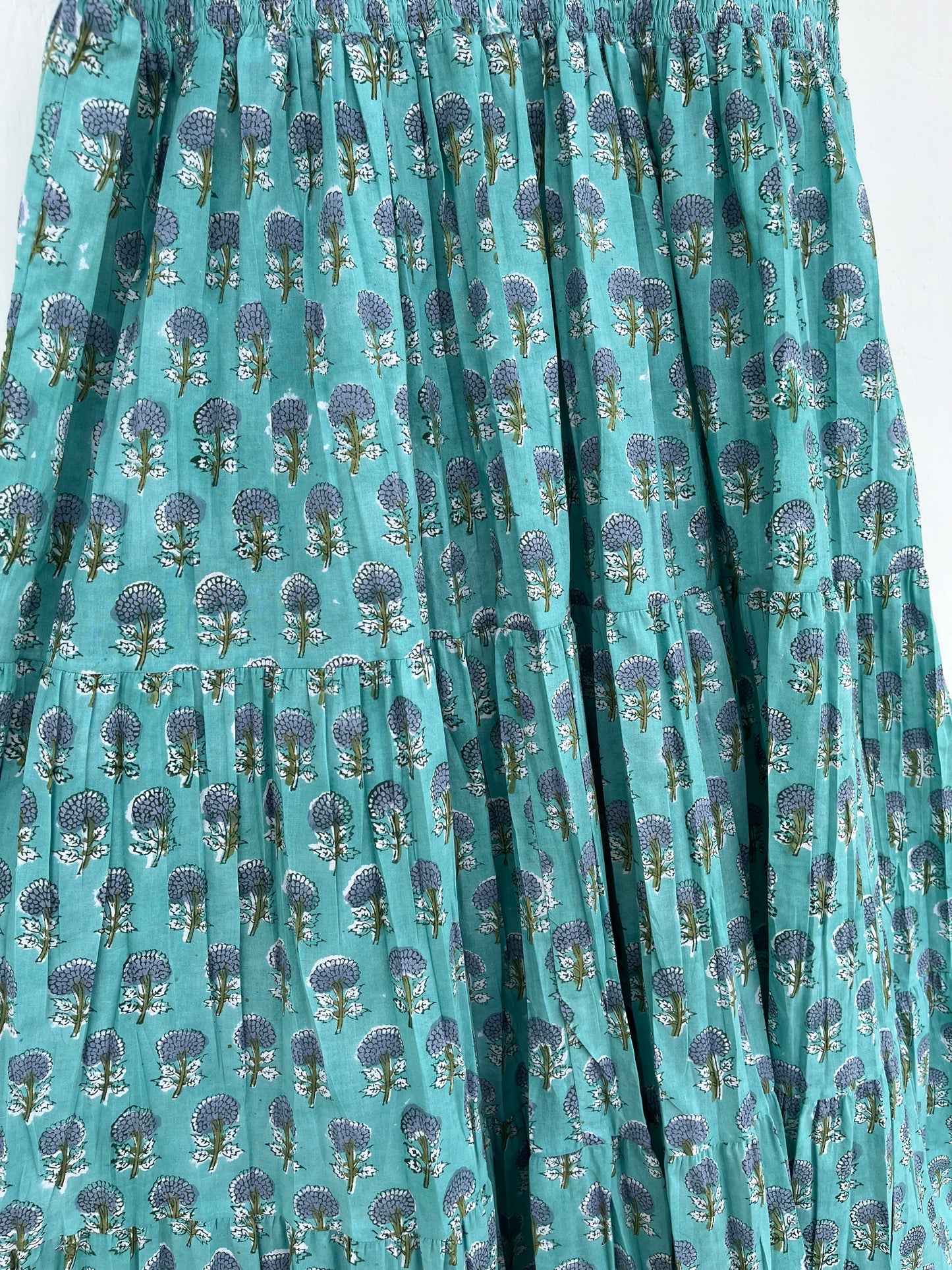 Cotton Bohemian Dress, Sleeveless Deep V Neck Cotton Maxi, Floral Dress, Smocked Dress