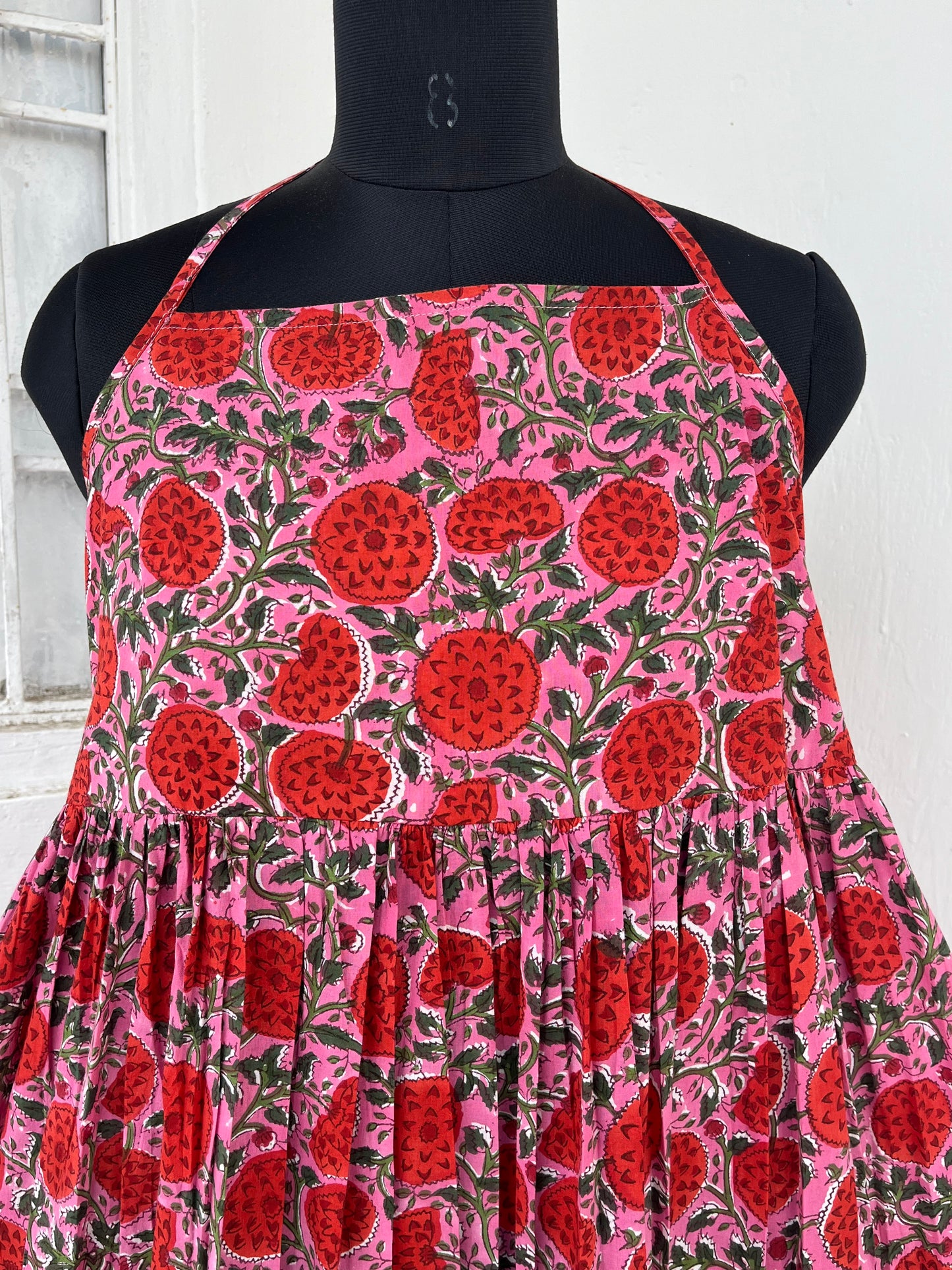 Backless Cotton Long Maxi Dress, Boho Women's Clothing