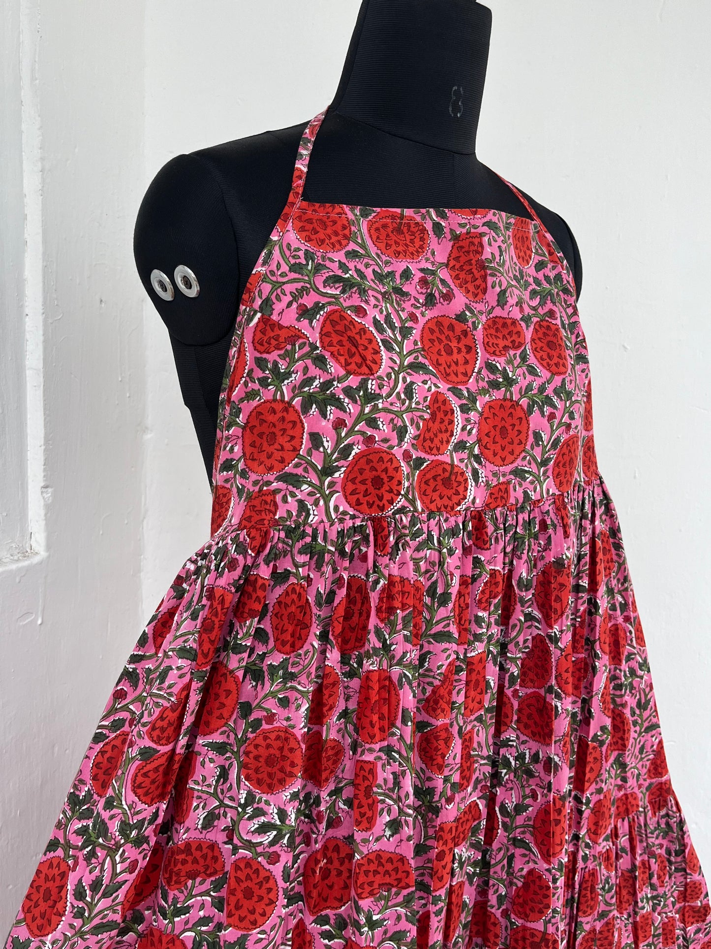 Backless Cotton Long Maxi Dress, Boho Women's Clothing