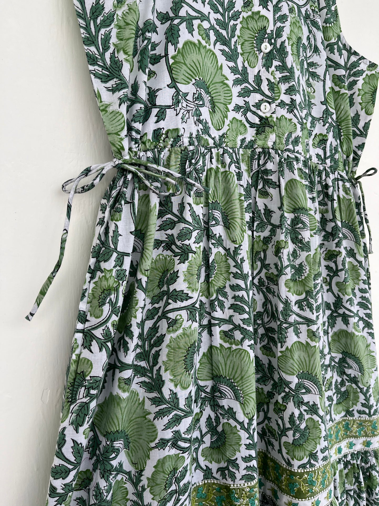 Cotton Summer Dress, Sleeveless Maxi Dress