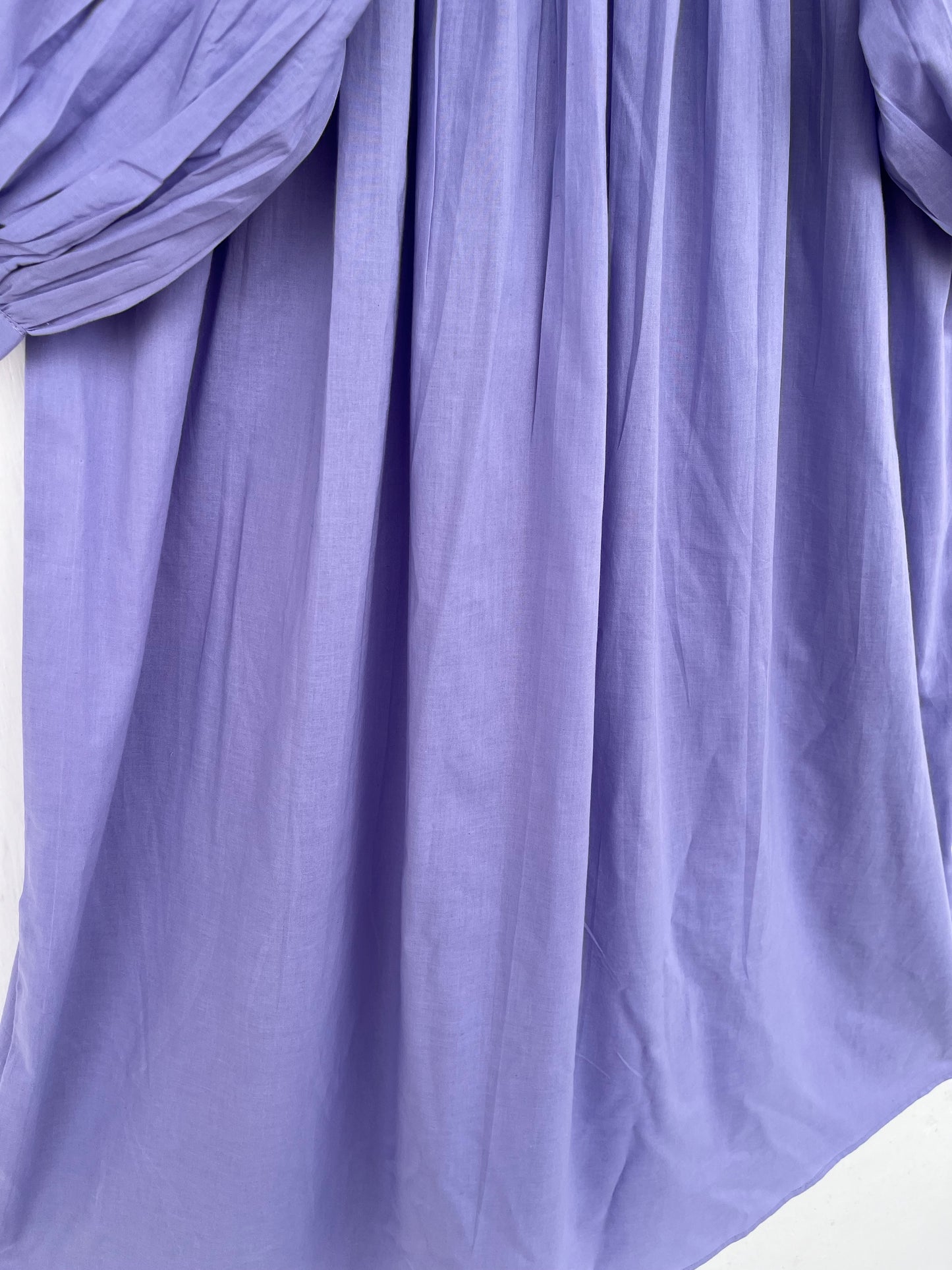 V Neck Frill Collar Cotton Maxi Dress, Long Cotton Dress