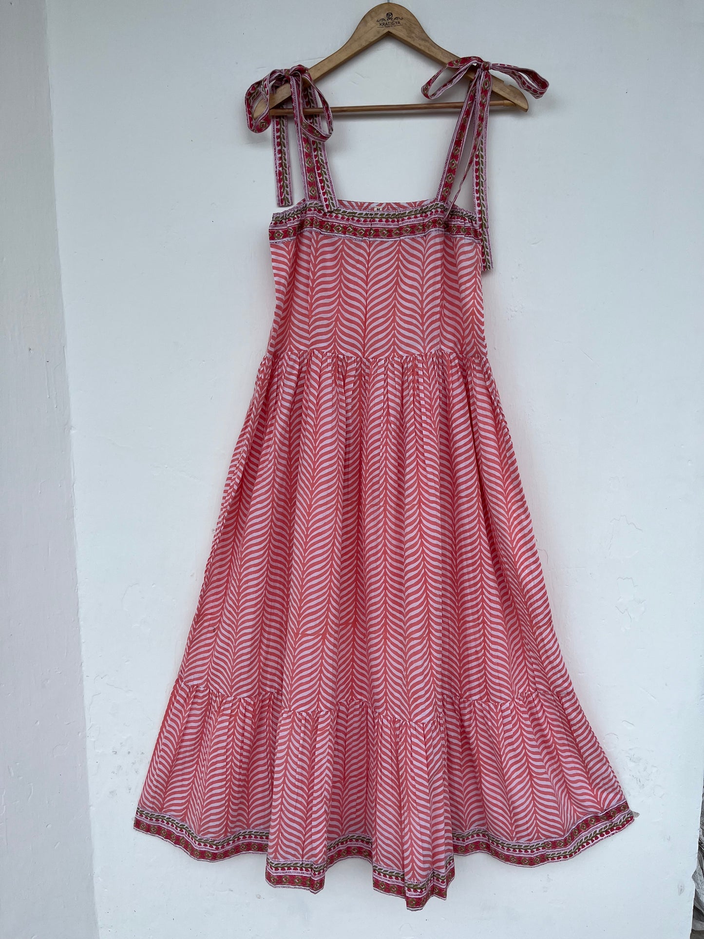Sleeveless Cotton Maxi Dress With Adjustable Strap, Hippie Costume for Women