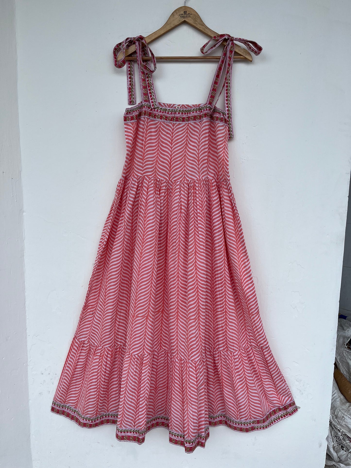 Sleeveless Cotton Maxi Dress With Adjustable Strap, Hippie Costume for Women