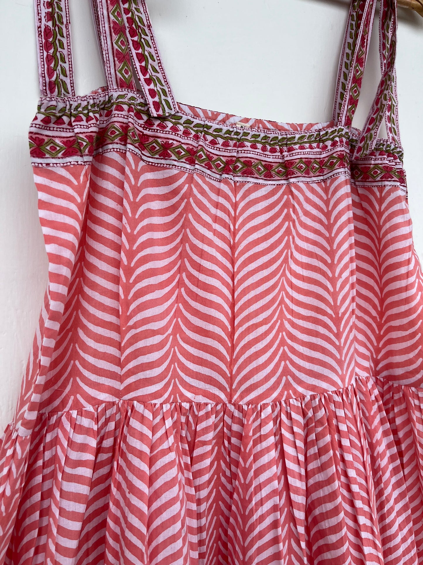 Sleeveless Cotton Maxi Dress With Adjustable Strap, Hippie Costume for Women
