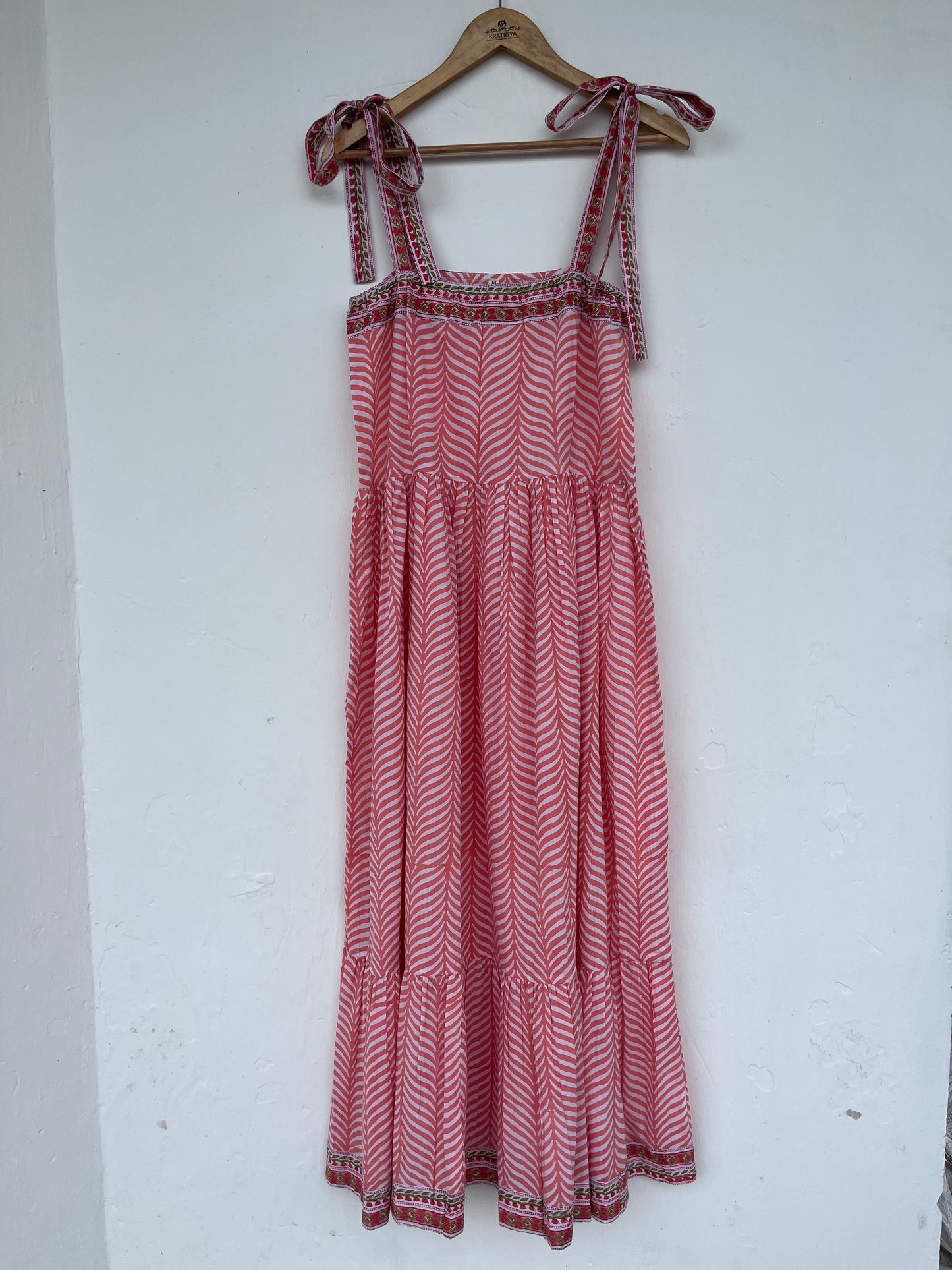 Sleeveless Cotton Maxi Dress With Adjustable Strap, Hippie Costume for Women