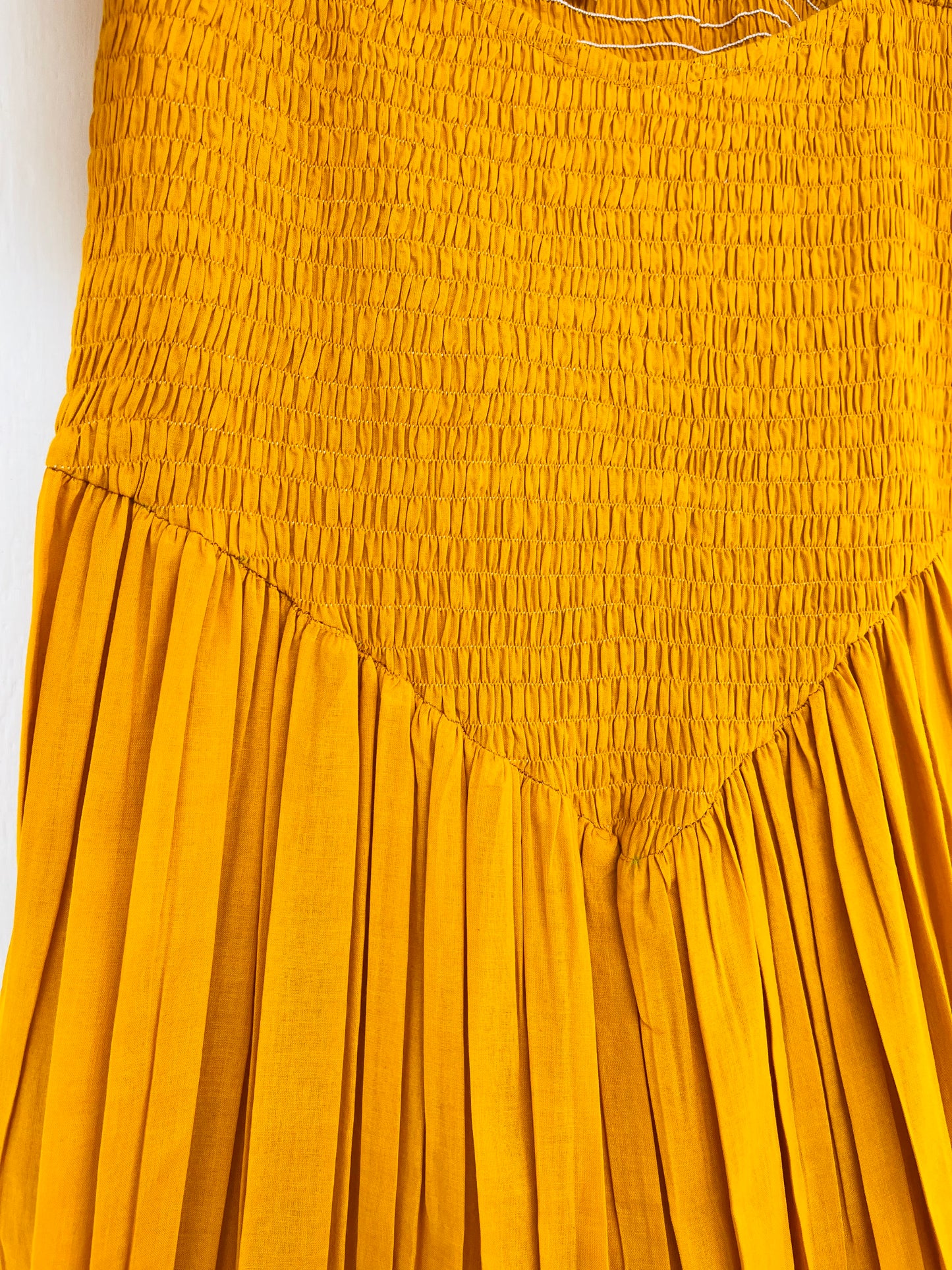 Shirred Cotton Maxi Dress, Summer Dresses For Women