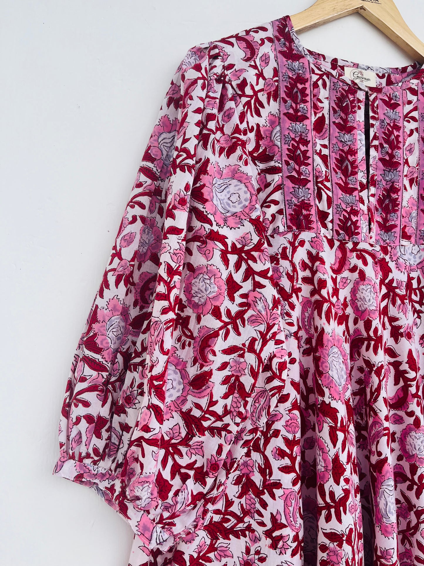 Summer Cotton Dress for Women, Hand Block Printed Boho Dress