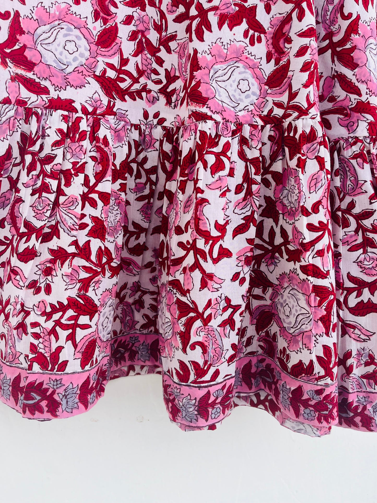 Summer Cotton Dress for Women, Hand Block Printed Boho Dress