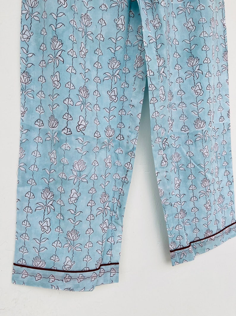 Hand block printed pj sets | cotton sets | pajama sets | cotton shirt and pajama set