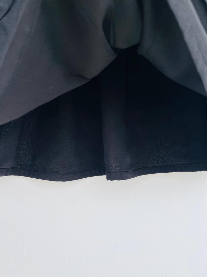 Cotton plain black top - women's off-shoulder top - ruffle top