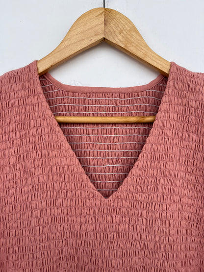 Long Sleeve Shirred Summer Cotton Maxi Dress | Bridesmaid Dresses