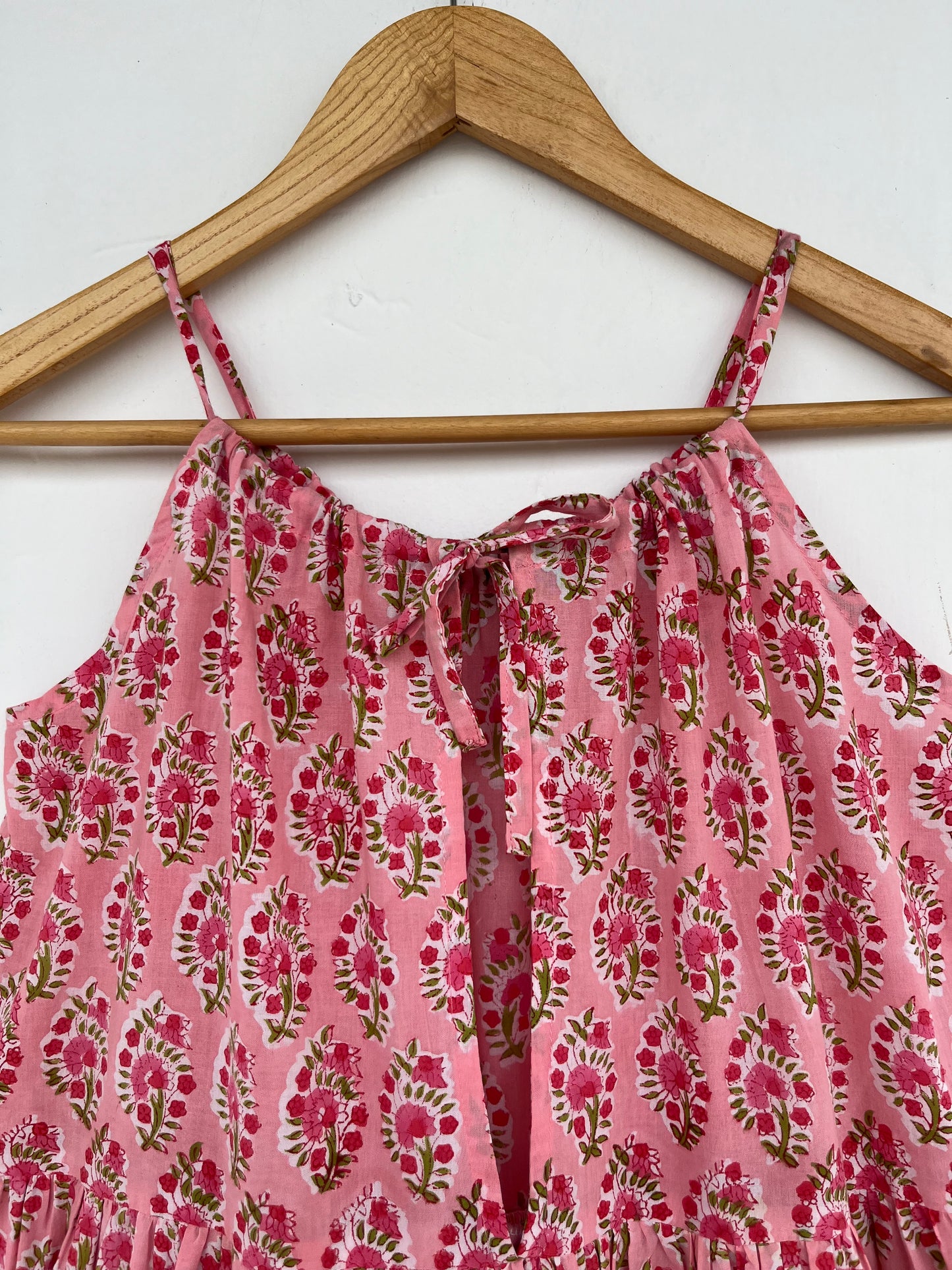 Pink Floral Beach Maxi Dress | Boho Vacation Dress