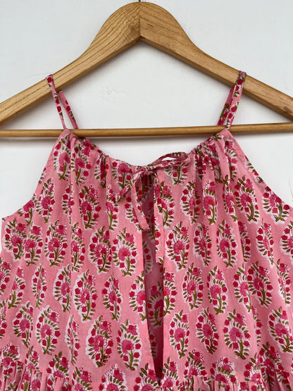 Pink Floral Beach Maxi Dress | Boho Vacation Dress