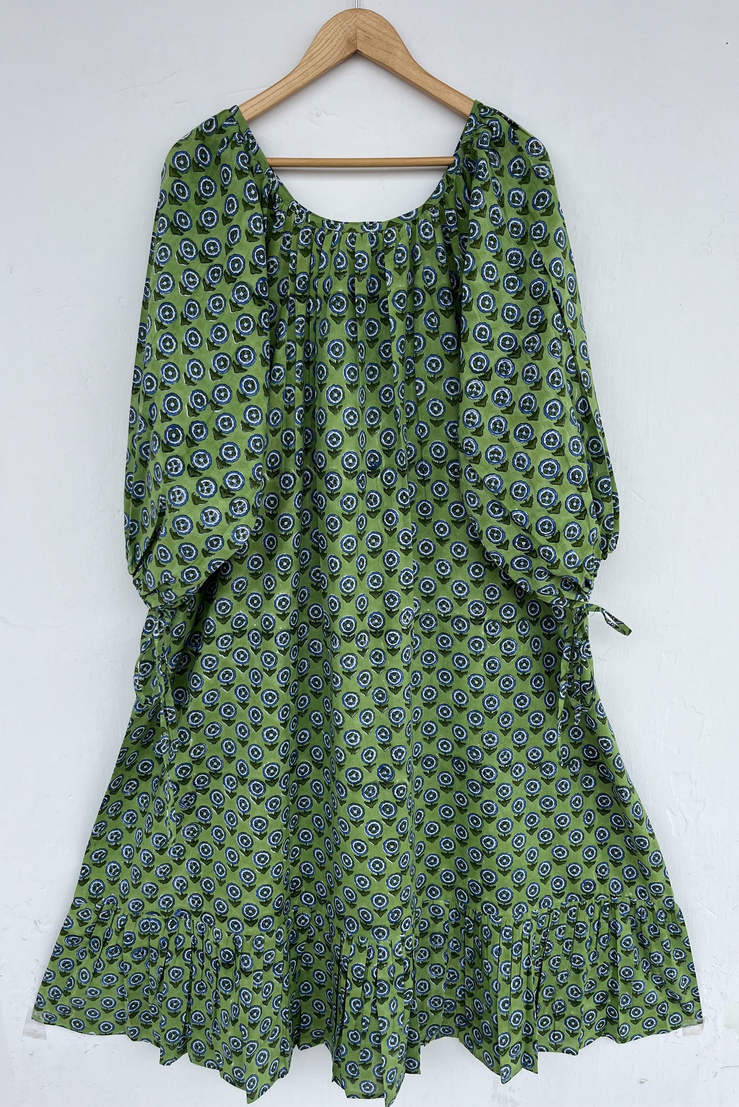 Block Printed Cotton Long Dress | Boho Summer Comfy  Dress