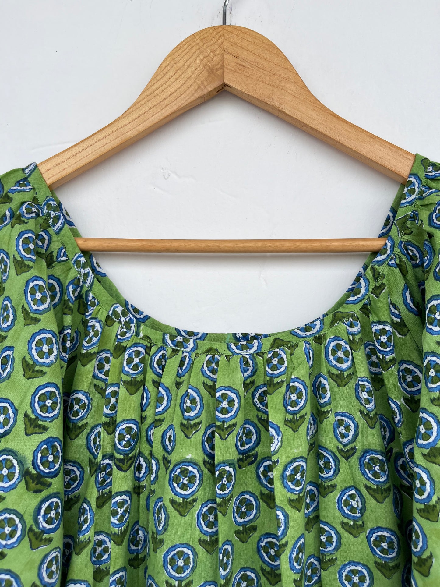 Block Printed Cotton Long Dress | Boho Summer Comfy  Dress
