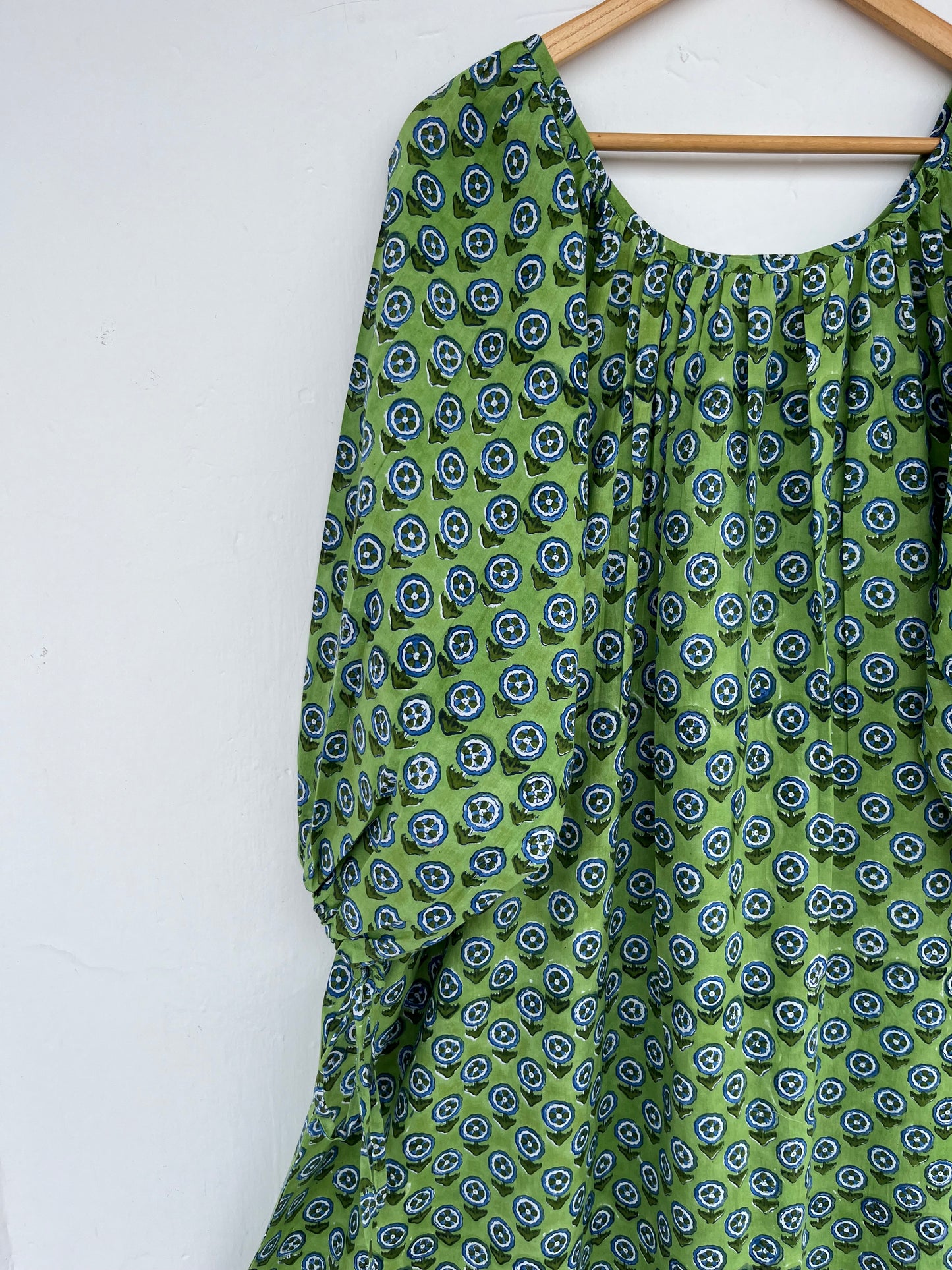 Block Printed Cotton Long Dress | Boho Summer Comfy  Dress