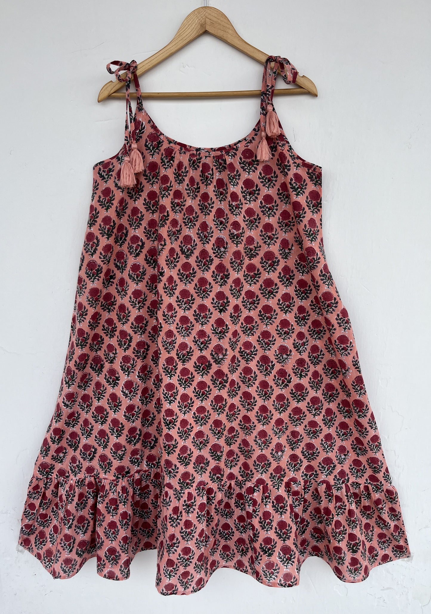 Lightweight Soft Cotton Floral Beach Summer Dress | Boho Vacation Sundress for Women