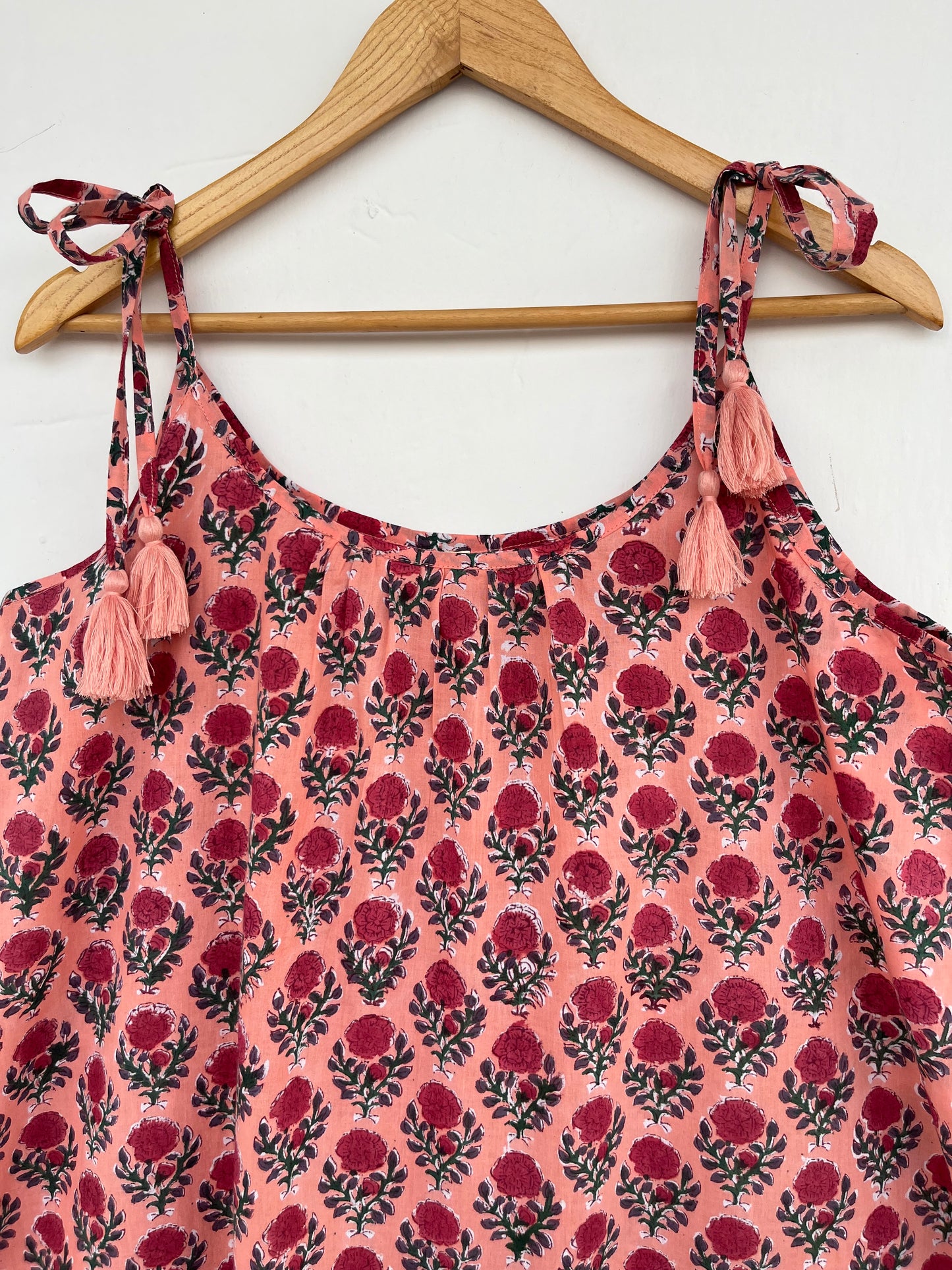 Lightweight Soft Cotton Floral Beach Summer Dress | Boho Vacation Sundress for Women