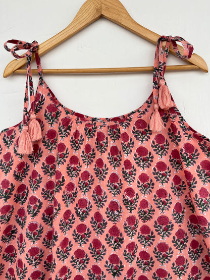 Lightweight Soft Cotton Floral Beach Summer Dress | Boho Vacation Sundress for Women