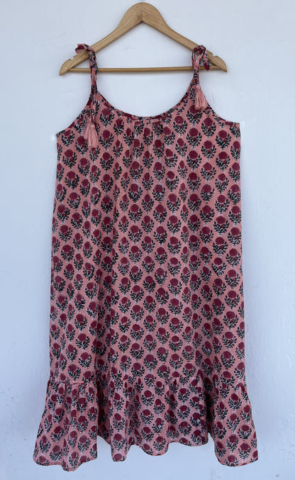 Lightweight Soft Cotton Floral Beach Summer Dress | Boho Vacation Sundress for Women
