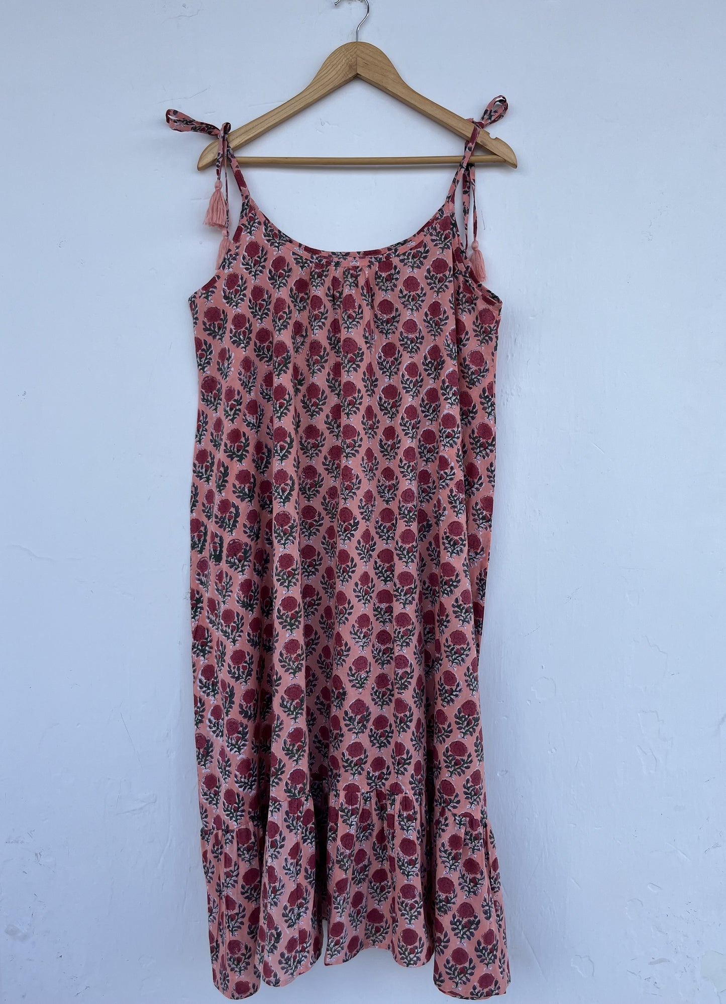 Lightweight Soft Cotton Floral Beach Summer Dress | Boho Vacation Sundress for Women