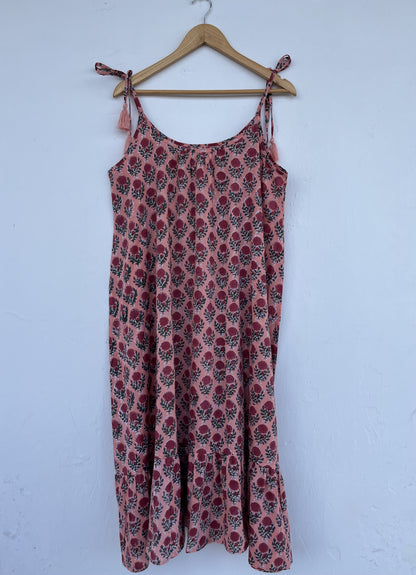 Lightweight Soft Cotton Floral Beach Summer Dress | Boho Vacation Sundress for Women