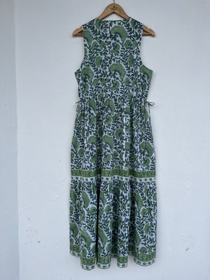 Cotton Summer Dress, Sleeveless Maxi Dress