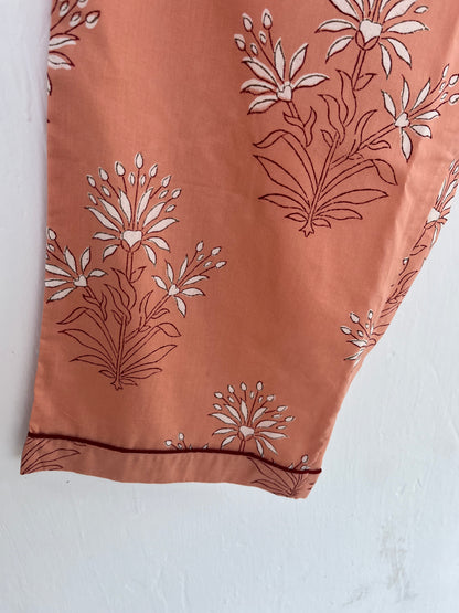 Soft Cotton Lounge Set | Handmade Cotton Women Sleepwear | Ladies Co-ord Set