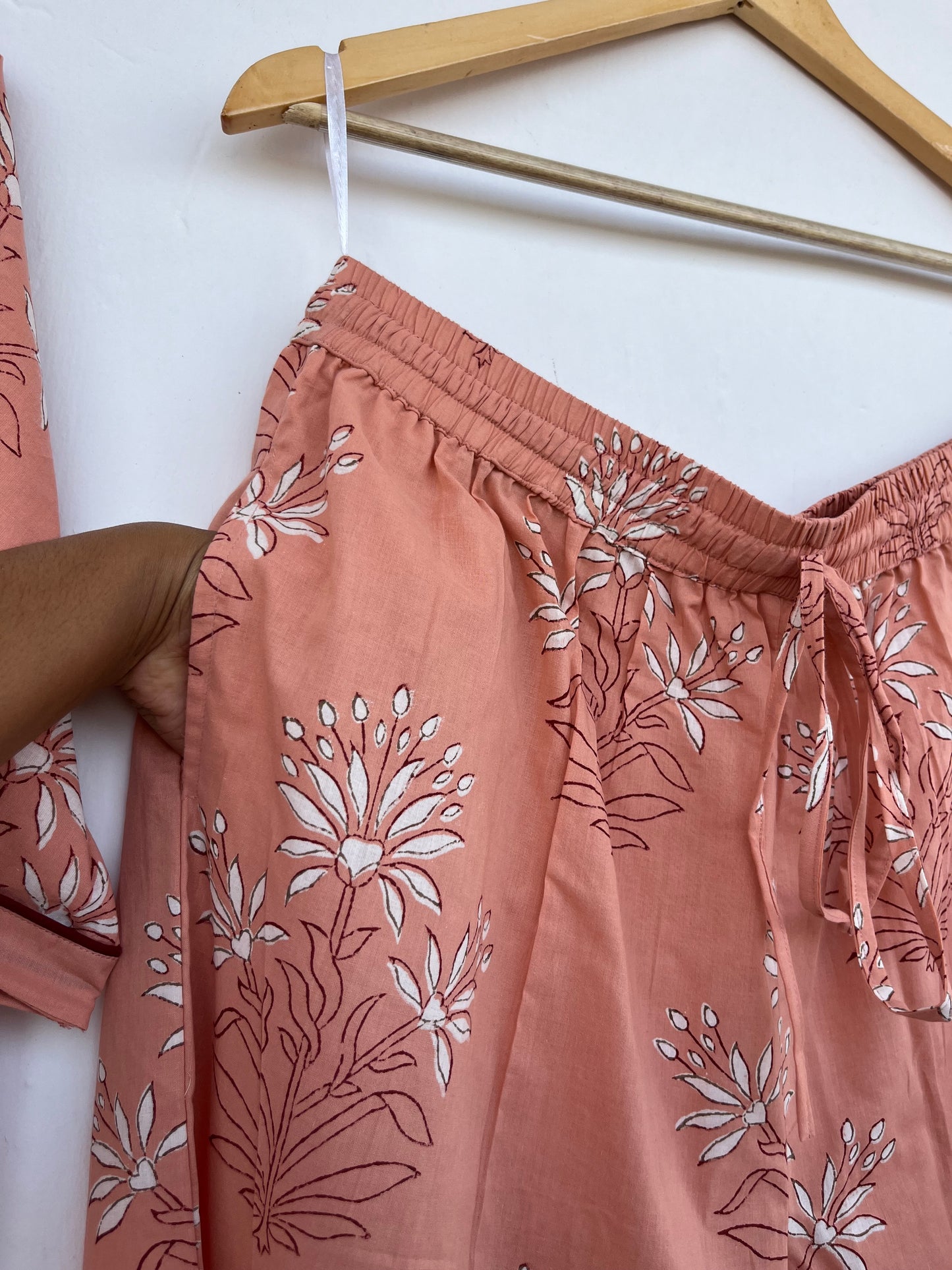 Soft Cotton Lounge Set | Handmade Cotton Women Sleepwear | Ladies Co-ord Set