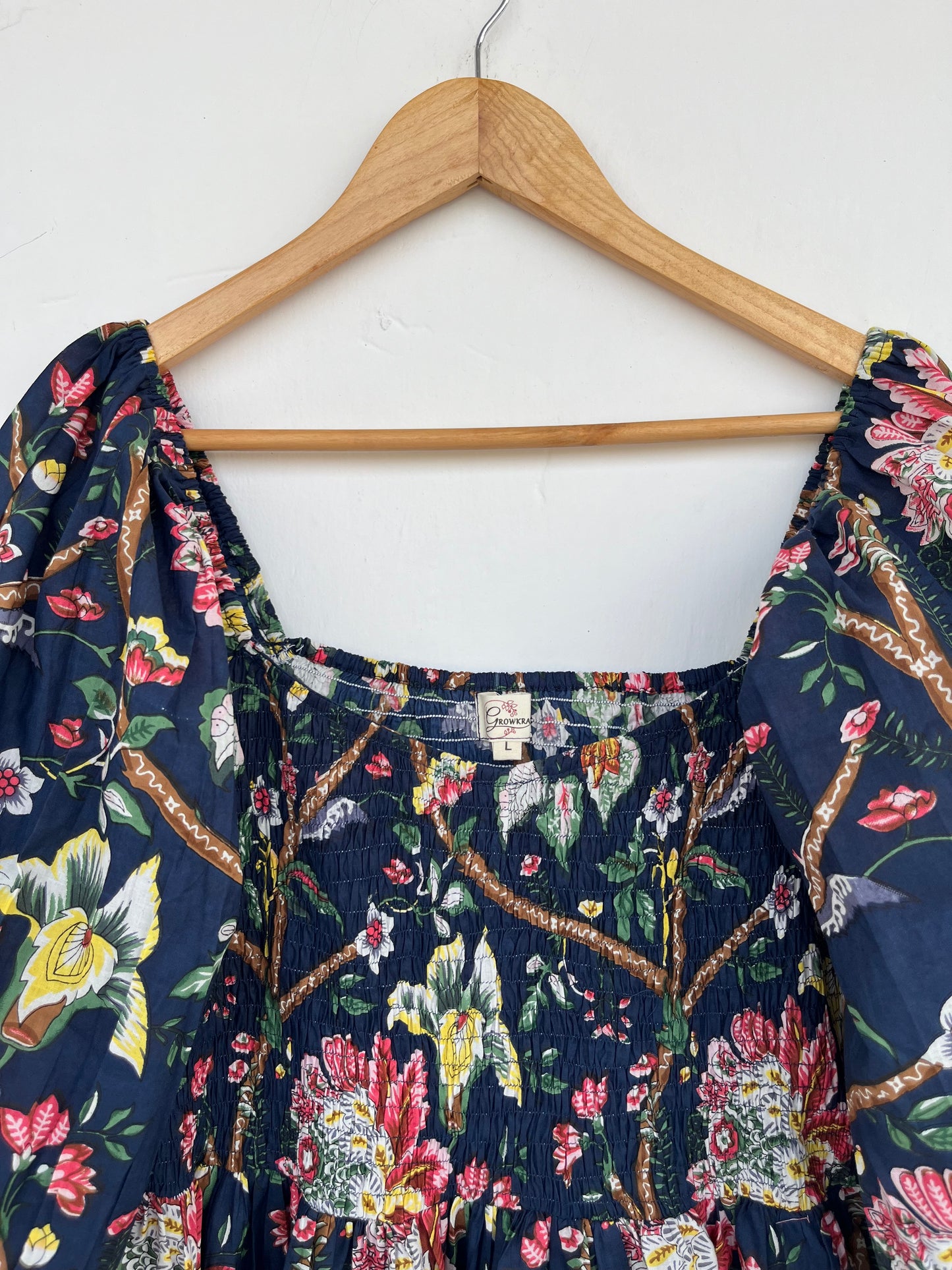 Smocked Boho Cotton Maxi Dress | Minimalist Summer Dress | Gift for Her