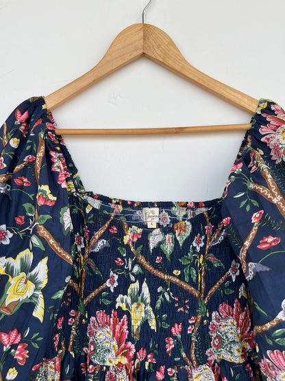 Smocked Boho Cotton Maxi Dress | Minimalist Summer Dress | Gift for Her