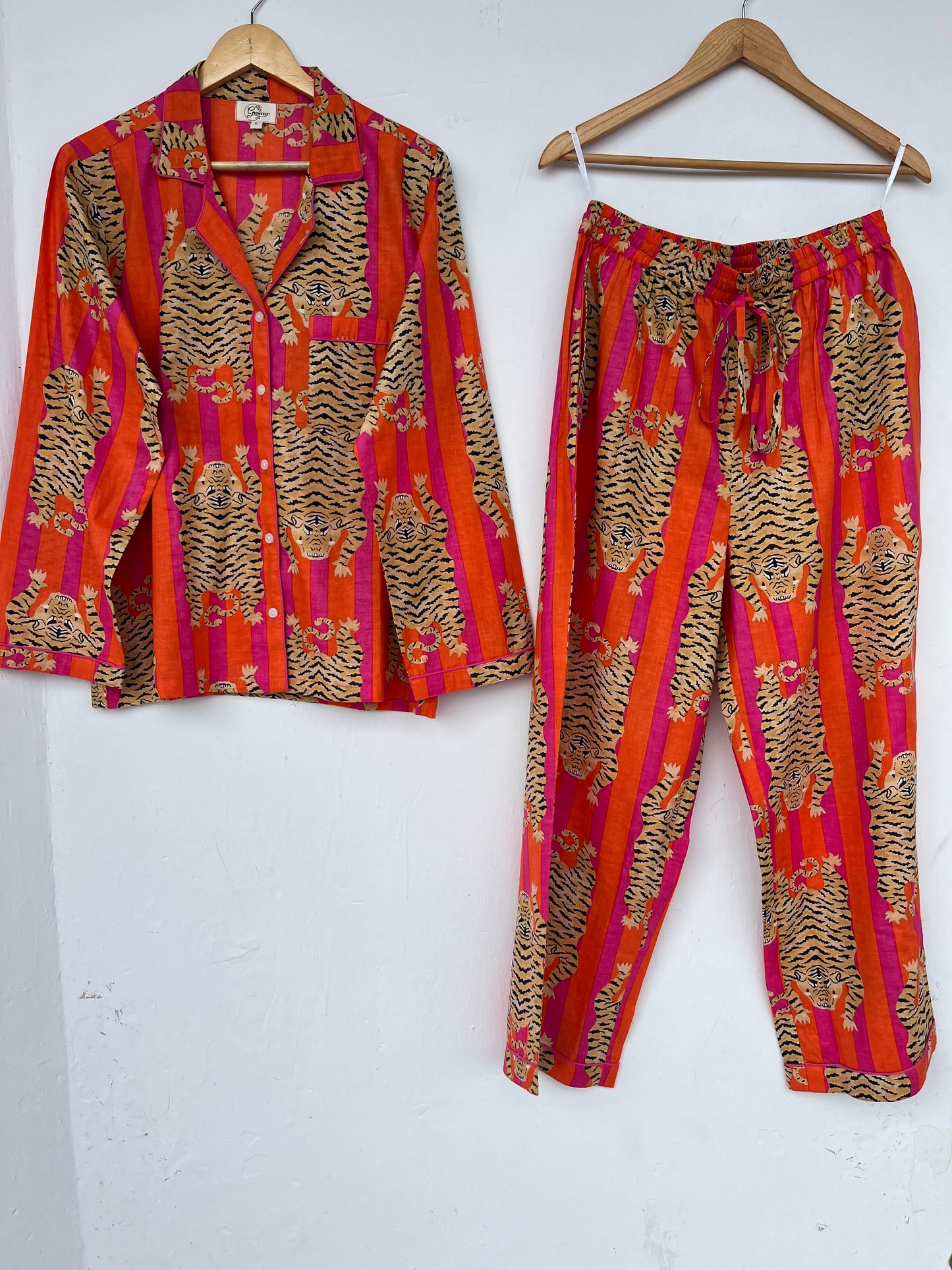 Cotton Pajama Set Women | Boho Night Suit | Hippie Lounge Set
