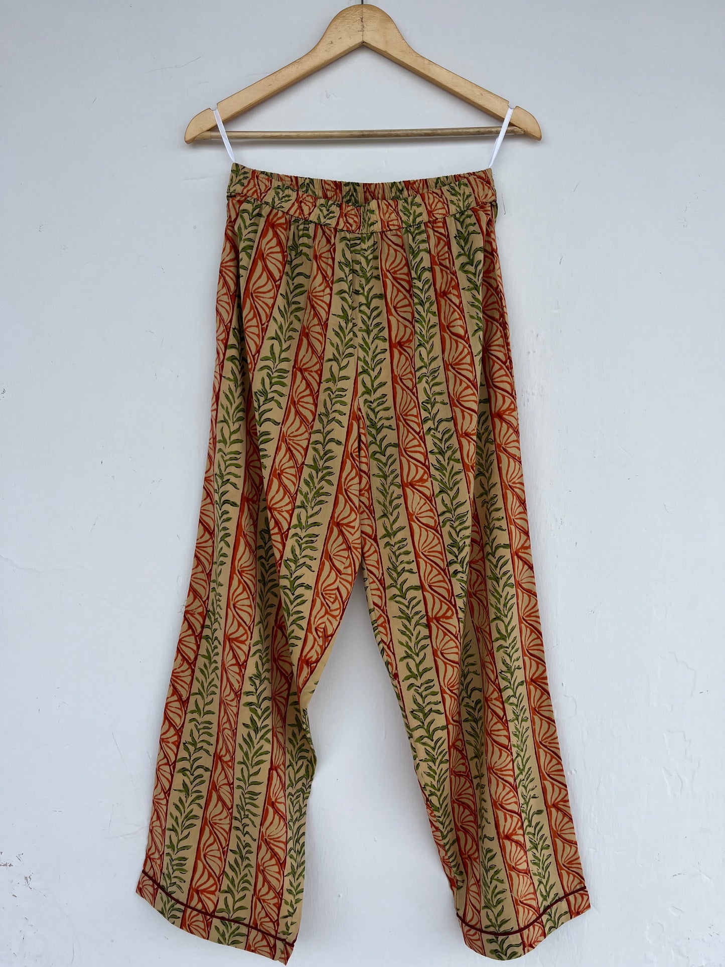 Hand Block Printed Pajama Set | Summer Cotton Vacation Lounge Set | Resort Wear