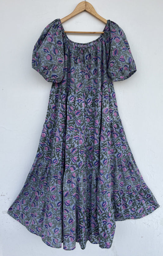 Breathable Cotton Long Summer Dress | Womens Boho Outfit | Everyday Wear