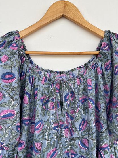 Breathable Cotton Long Summer Dress | Womens Boho Outfit | Everyday Wear