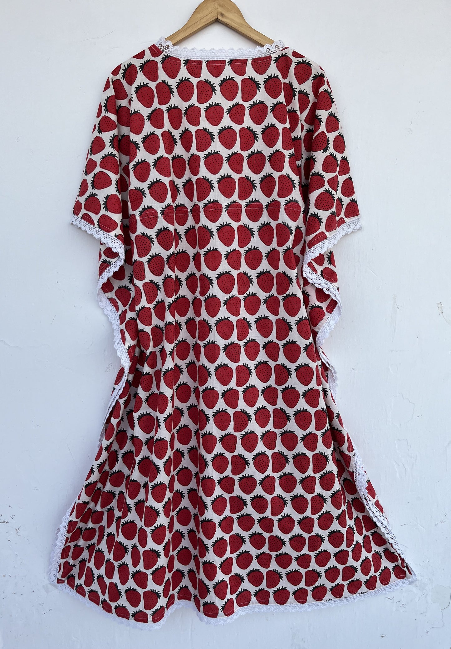 Women Beach Cover Up | Cotton Kaftan Dress | Lightweight Resort Wear