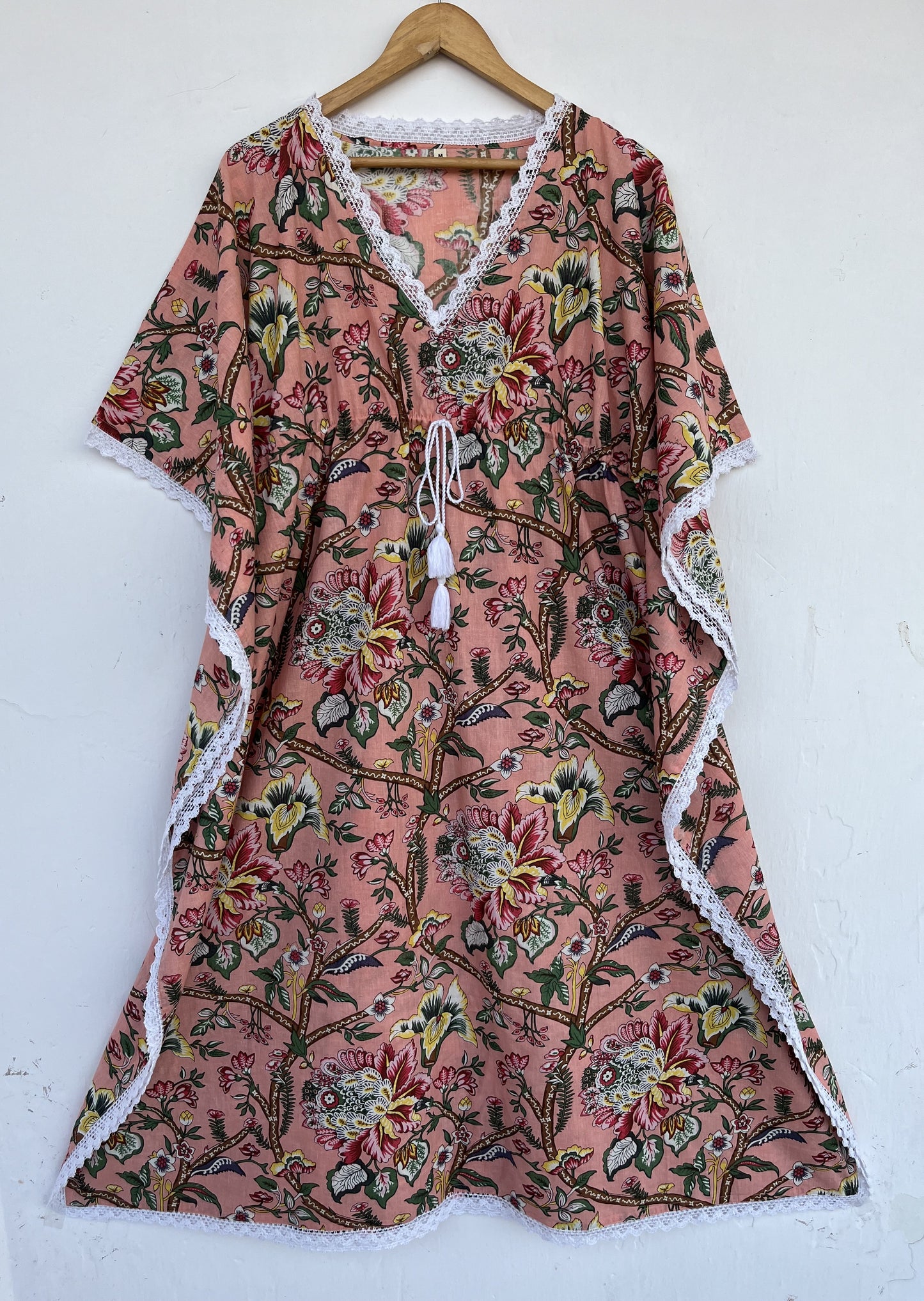 Lightweight Summer Dress Women | Boho Kaftan Cotton Dress | Beach Wear Ladies