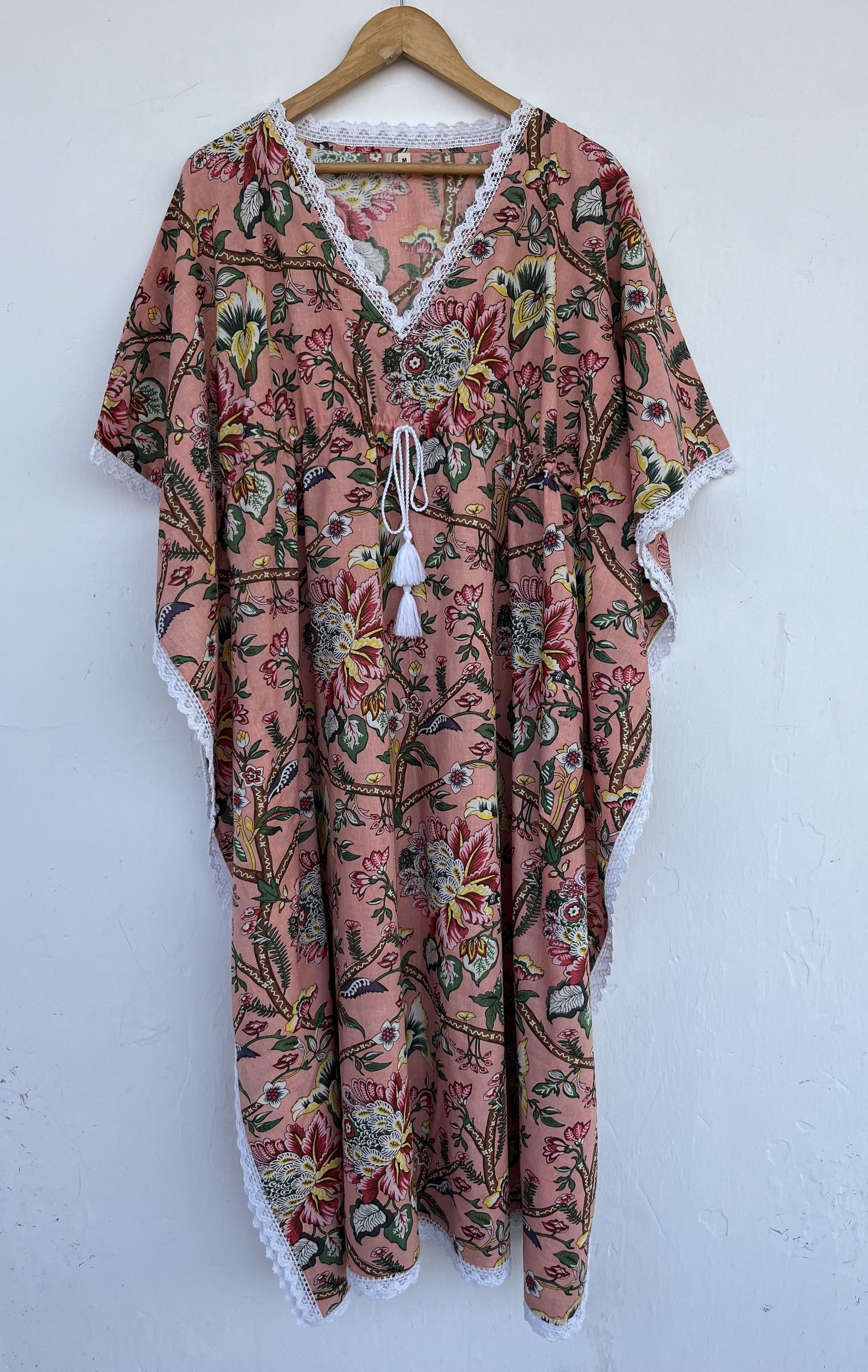 Lightweight Summer Dress Women | Boho Kaftan Cotton Dress | Beach Wear Ladies