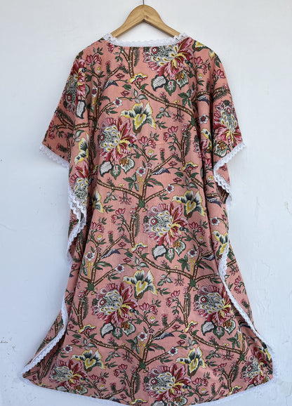 Lightweight Summer Dress Women | Boho Kaftan Cotton Dress | Beach Wear Ladies