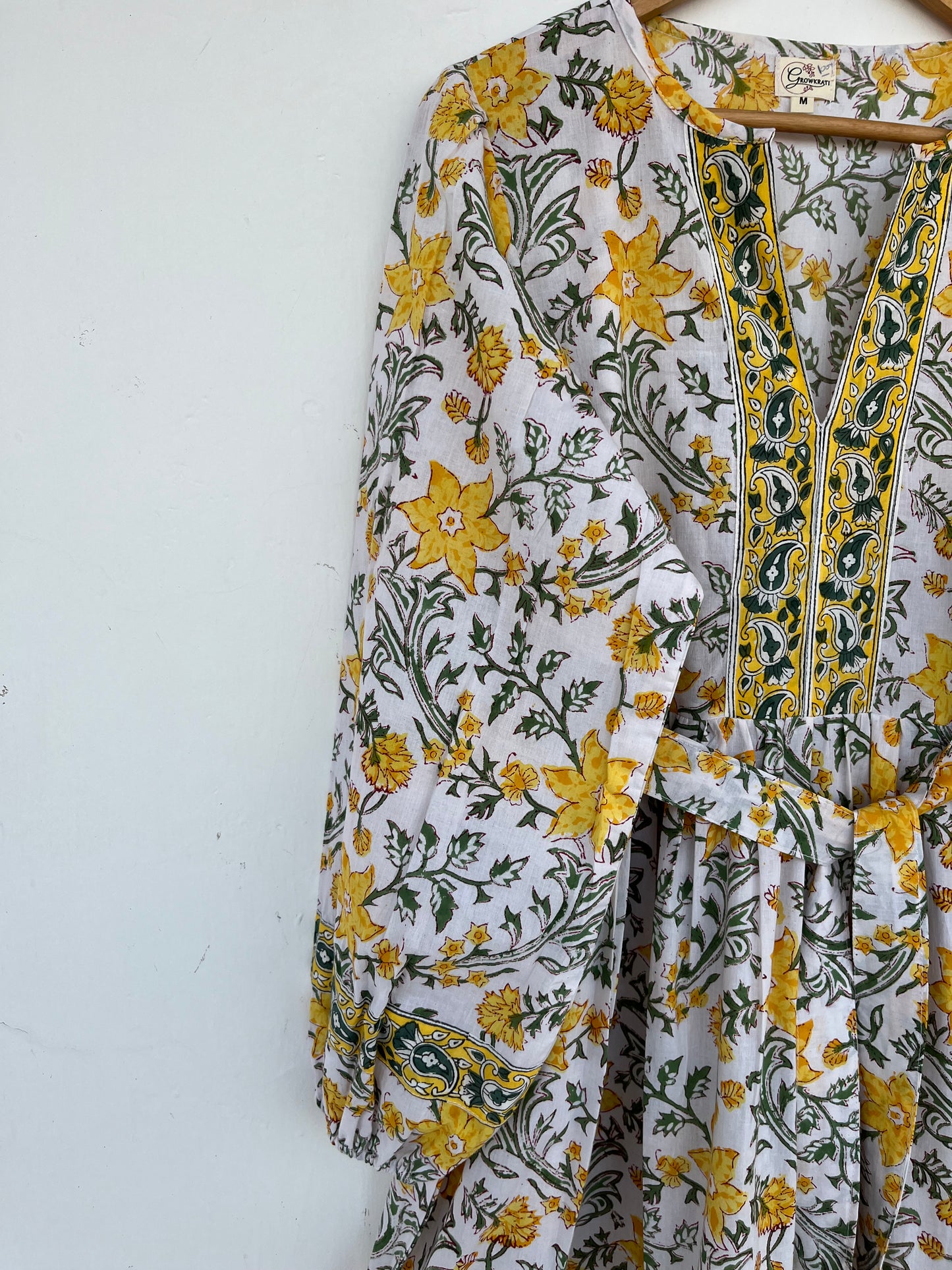 Womens Boho Dress | Summer Vacation Cotton Dress | Block Print Dress