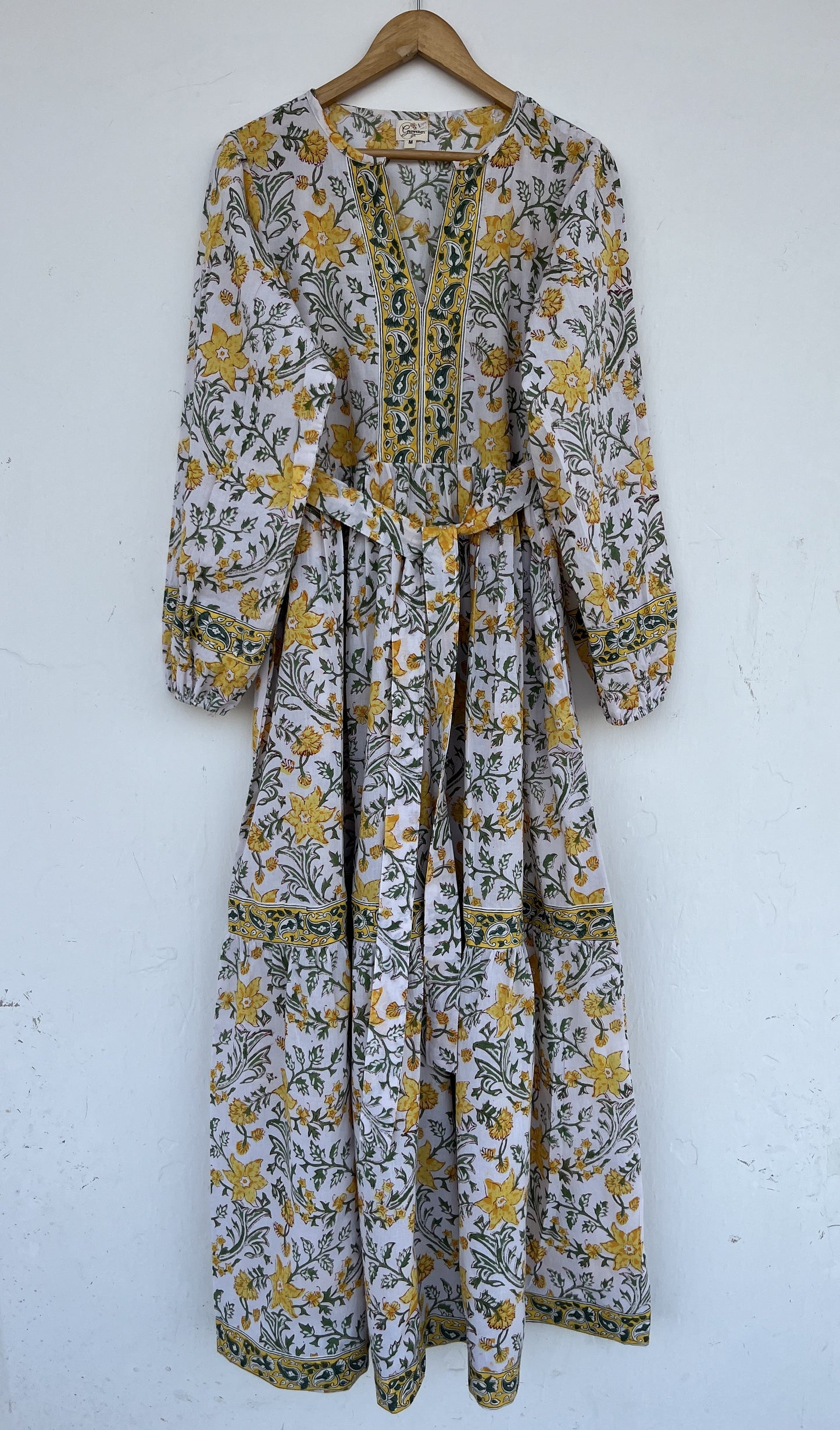 Womens Boho Dress | Summer Vacation Cotton Dress | Block Print Dress