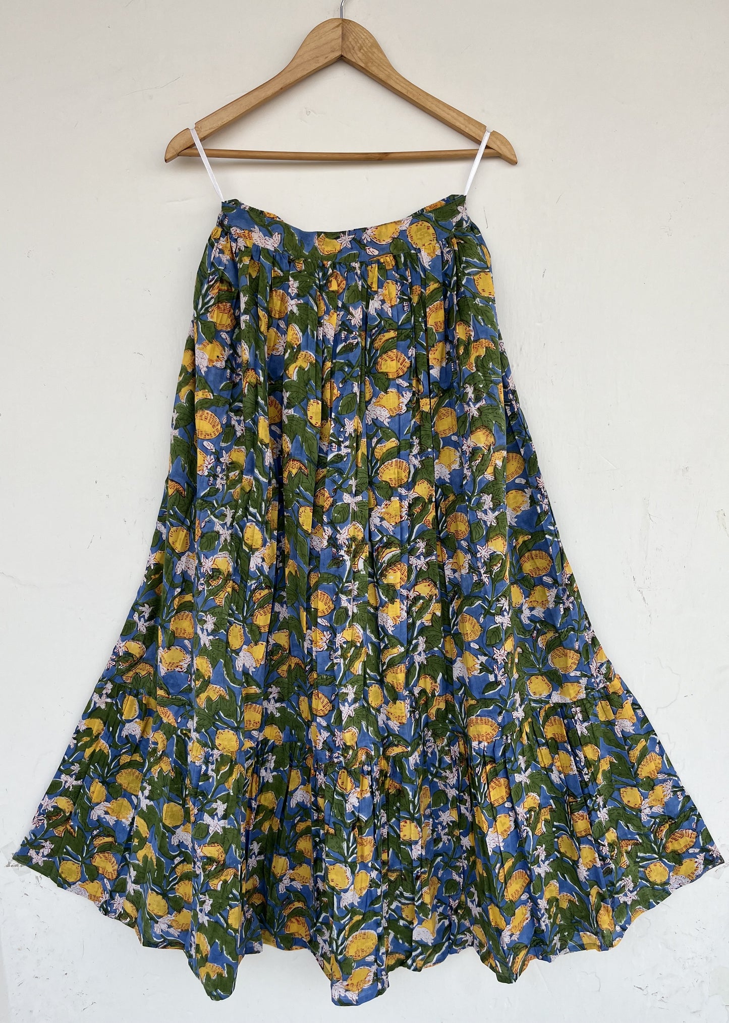 Floral A Line Maxi Skirt | Casual Cotton Long Skirt | Bohemian Clothing