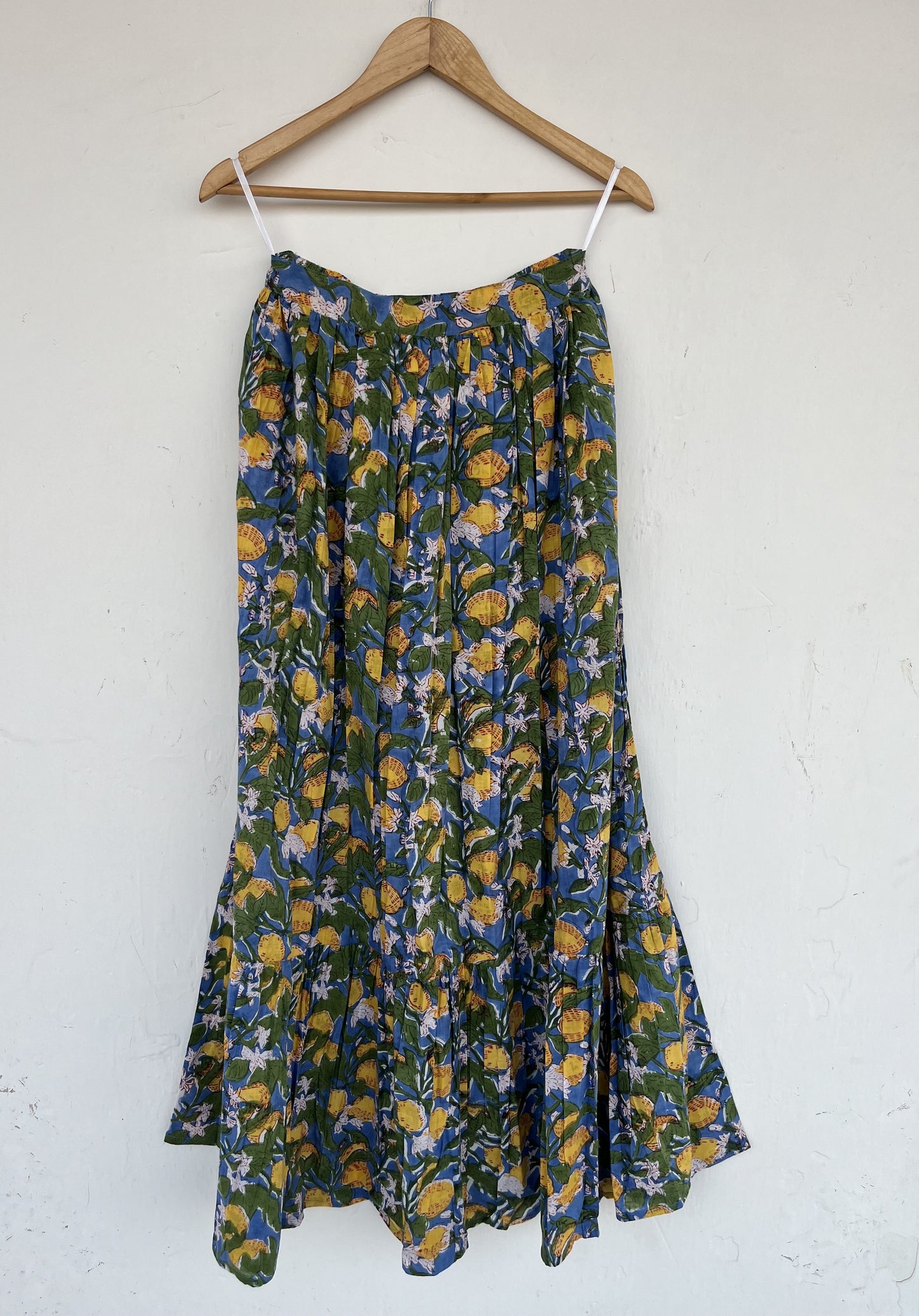 Floral A Line Maxi Skirt | Casual Cotton Long Skirt | Bohemian Clothing