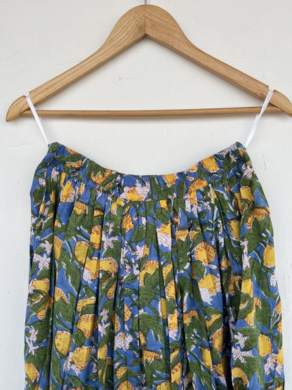 Floral A Line Maxi Skirt | Casual Cotton Long Skirt | Bohemian Clothing