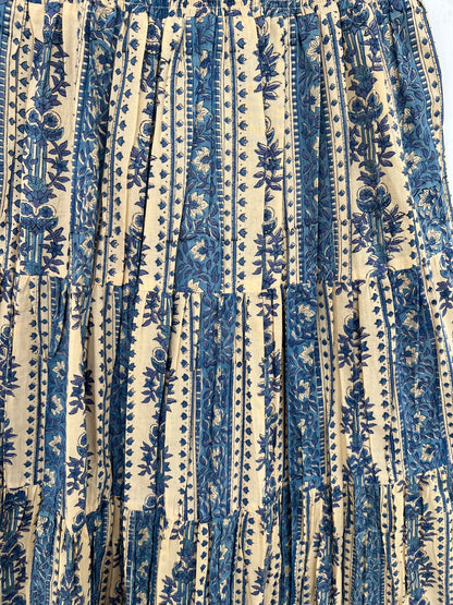 Smocked Bodice Boho Dress | Pure Cotton Picnic Holiday Long Maxi