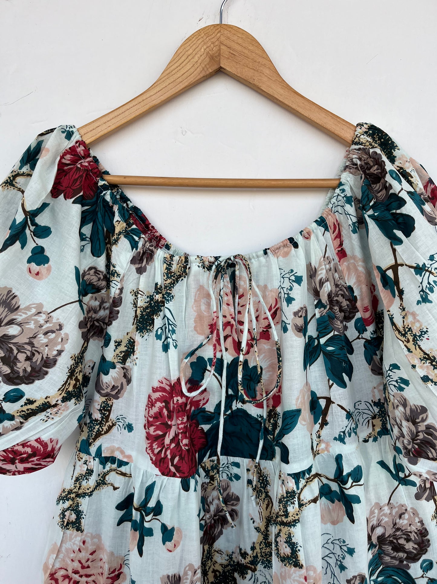 Vintage Style Long Dress | Garden Party Floral Maxi | Casual Summer Wear