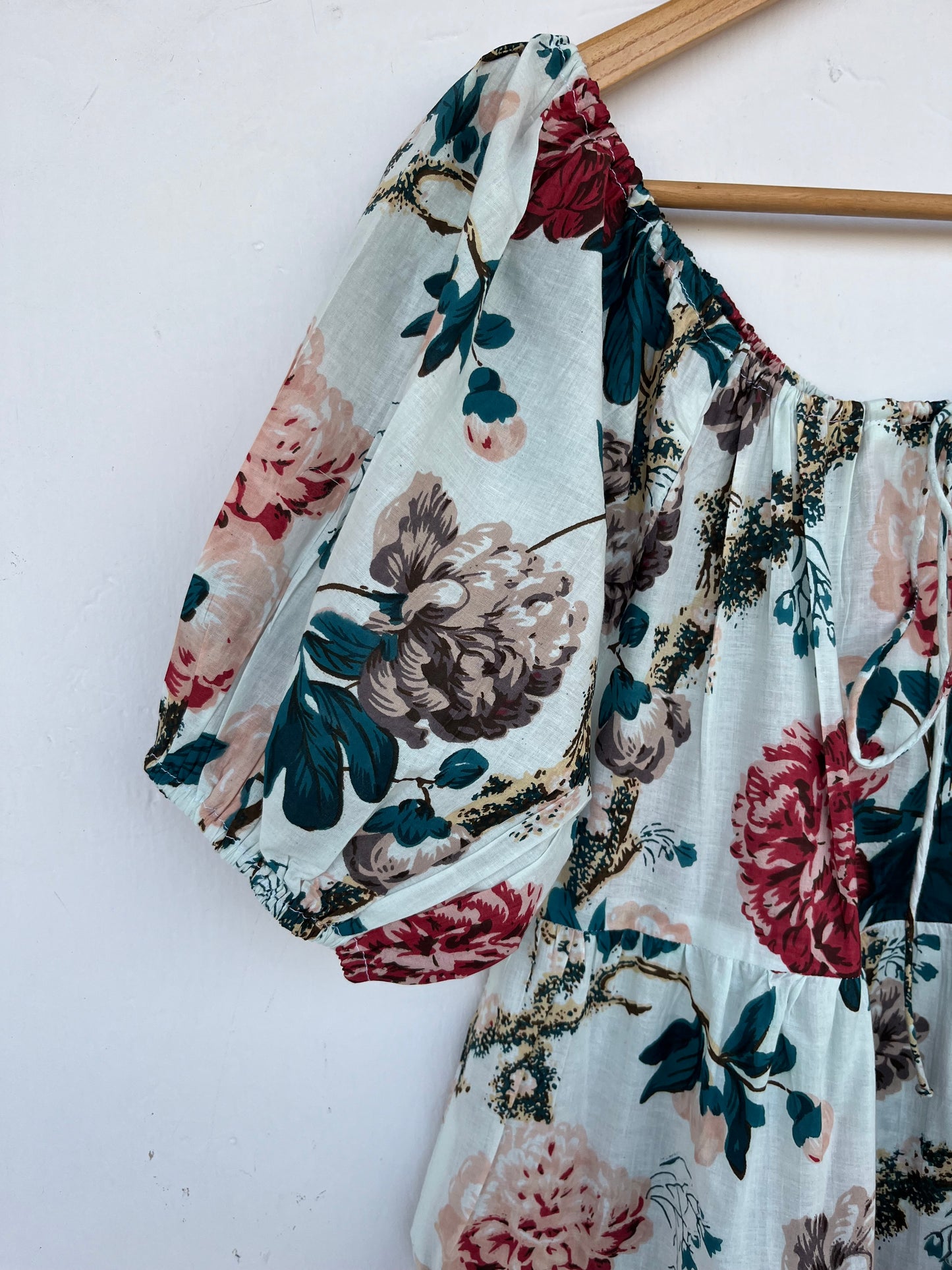 Vintage Style Long Dress | Garden Party Floral Maxi | Casual Summer Wear