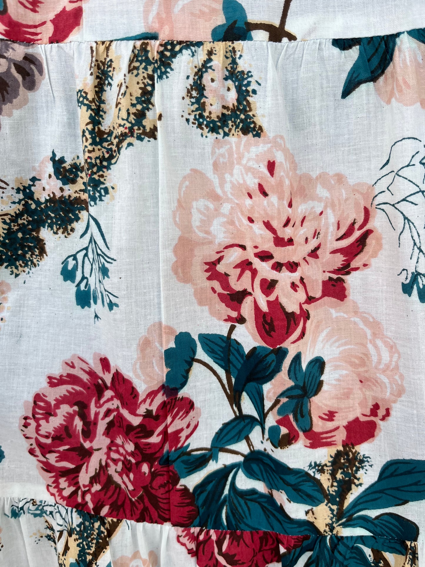 Vintage Style Long Dress | Garden Party Floral Maxi | Casual Summer Wear