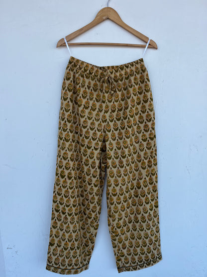 Floral Printed Co Ord Set | Handmade Summer Night Suit | Women Cotton Pajama Set