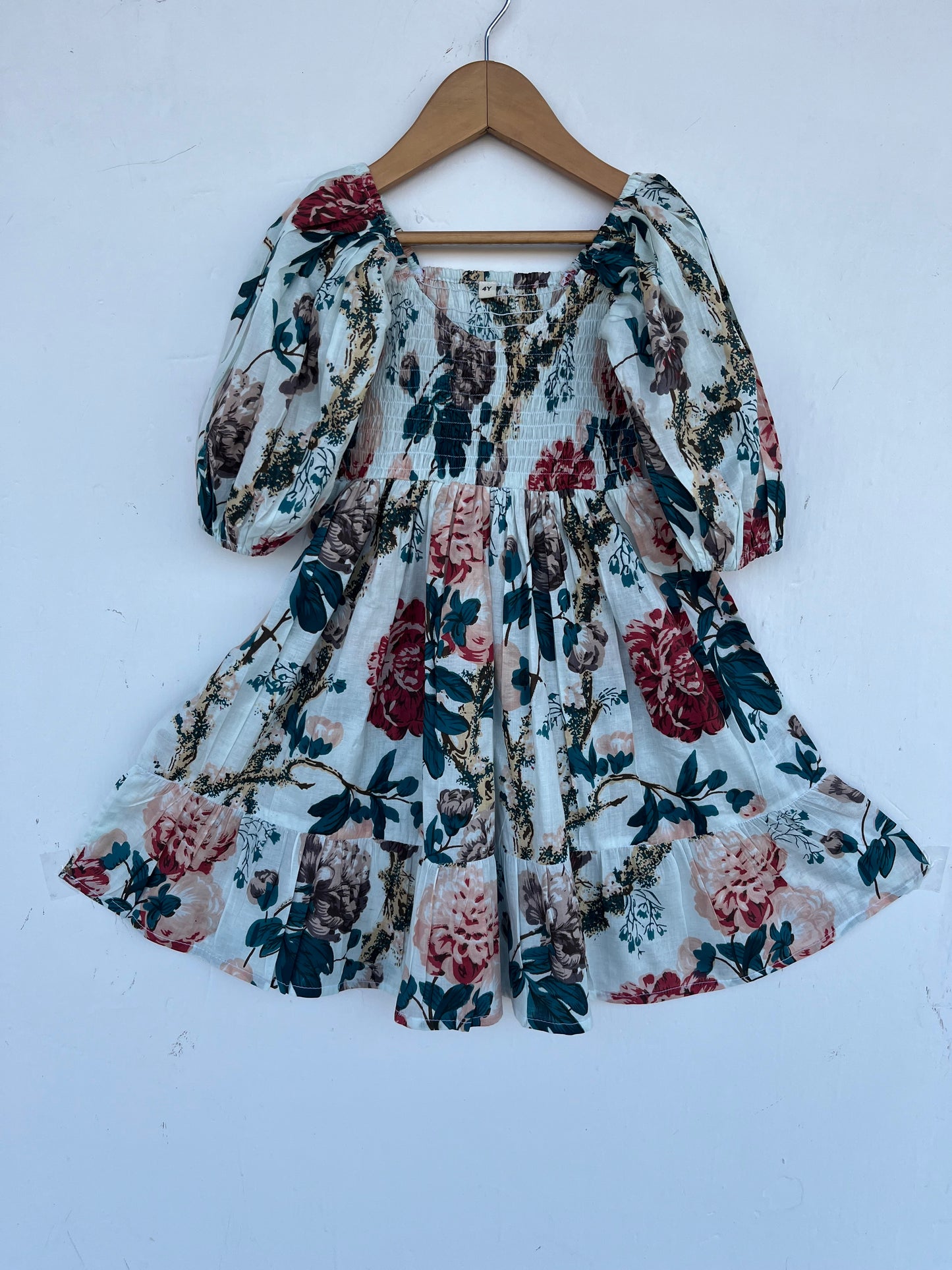 Kids Cotton Floral Maxi Dress | Summer Lightweight Kid Dress